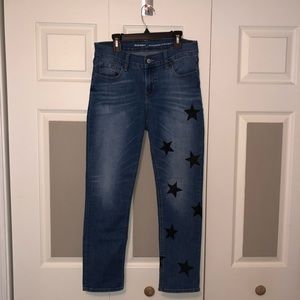 SOLD jeans with black stars
